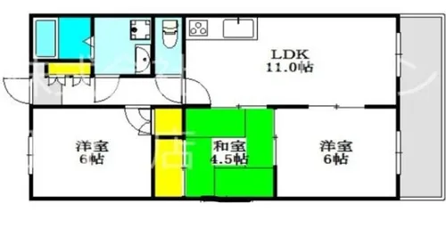 サンハイツ【3階】の間取り