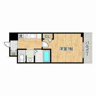 グランカーサ都島【8階】の間取り