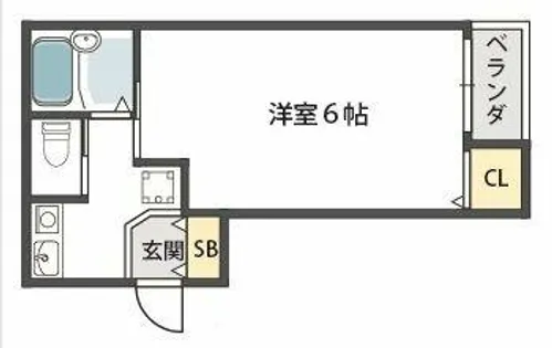 プランドールフクシマ【4階】の間取り