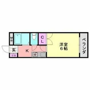 グランドール喜連【2階】の間取り