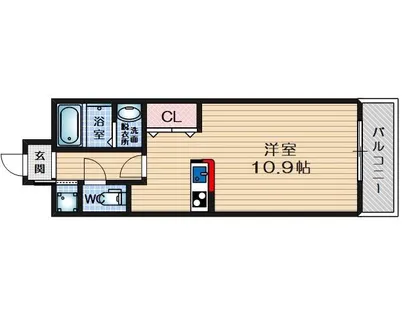 グーテンターク富田【407号室】の間取り