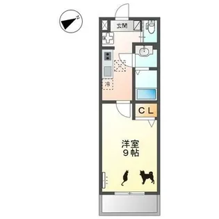 グランシャリオ葵【3階】の間取り