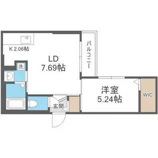 S-RESIDENCE琴似本通avanta【2階】の間取り