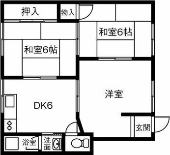 第1黄金ハイツ【101号室】の間取り