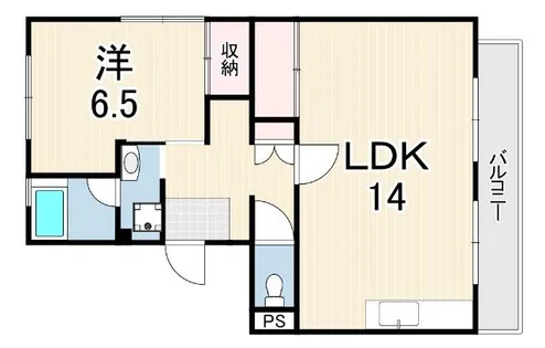 第二ハイツ宮本【4階】の間取り