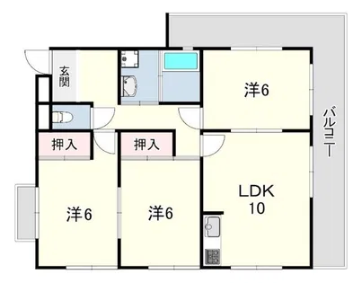 レジデンスエイト【4階】の間取り