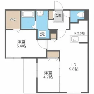 ブランシャールALAIN山の手【3階】の間取り