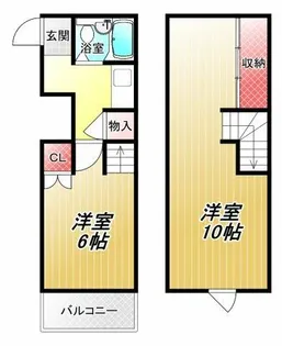 SKハイツ平野【7階】の間取り