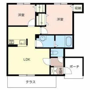 サイドパーク緑粋園【0101号室】の間取り