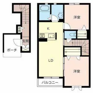 シャーメゾン若江本町【0202号室】の間取り