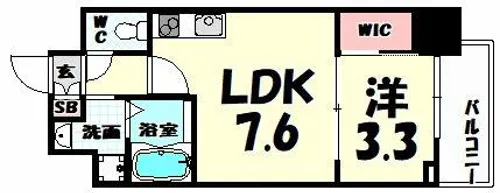 セレニテ神戸元町【12階】の間取り