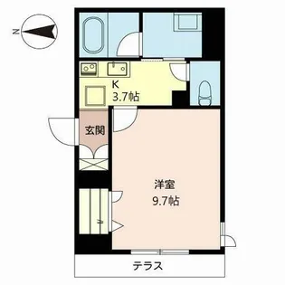 シャーメゾン京都朱雀【1階】の間取り