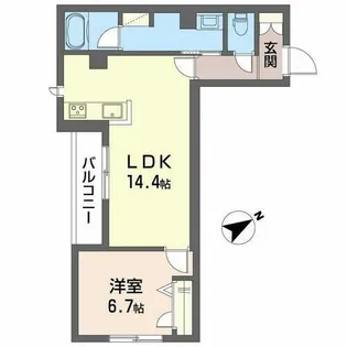 ジョイ フィールド【0302号室】の間取り