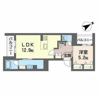 ジョイ フィールド【0203号室】の間取り