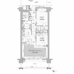 プレサンスグラン名城公園【2階】の間取り