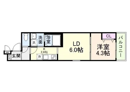 フジパレス杉本町ノース【1階】の間取り