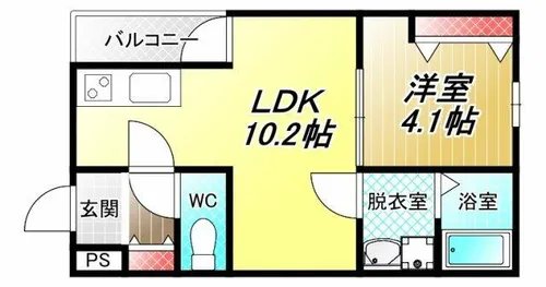 エムグレース平野【1階】の間取り