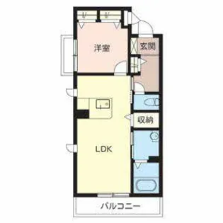 クラネイアI・II【2303号室】の間取り