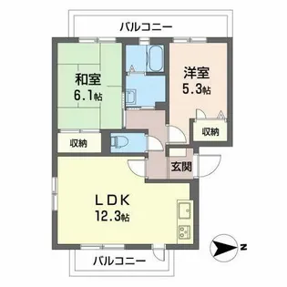 キフエ・ヒミトSA【0201号室】の間取り