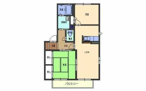 カーサ フェリーチェ【D201号室】の間取り