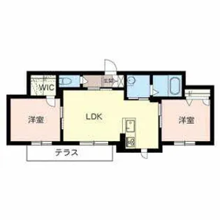 エスペランサ【0102号室】の間取り