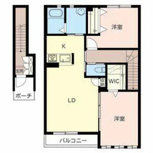 シャルマン笠山【B206号室】の間取り