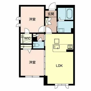 グラン ブルーII【0107号室】の間取り