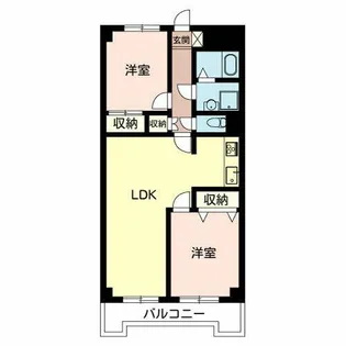 南野ローズヴィラ【0203号室】の間取り