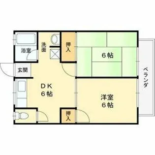 シティーハイム三浦【1階】の間取り