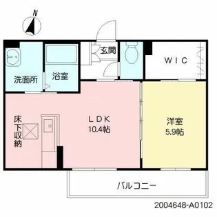 ビューテラス山王 A棟【1階】の間取り