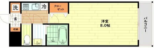 ディクス福島レジデンス【6階】の間取り