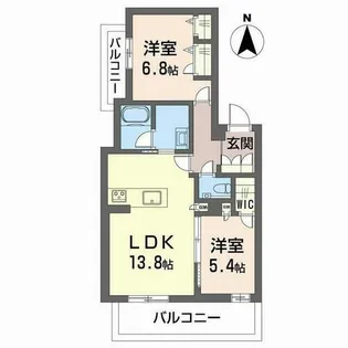 シャーメゾン カーサレジオ【0301号室】の間取り