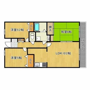 WESTヒルズ関空泉南ハイツ2【1階】の間取り