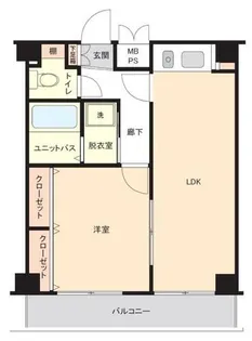 ロマネスク天神ノ森【805号室】の間取り