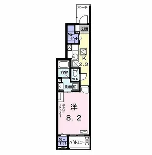 ブルックサイド【1階】の間取り