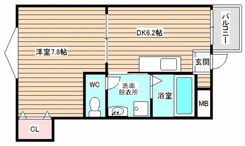 グランドゥール【5階】の間取り