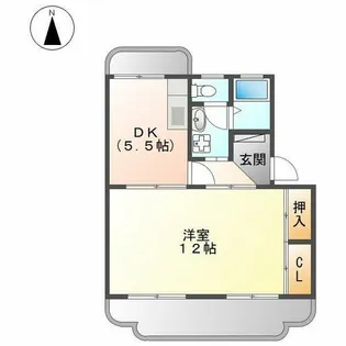 アベニューサンフラワー【3C号室】の間取り
