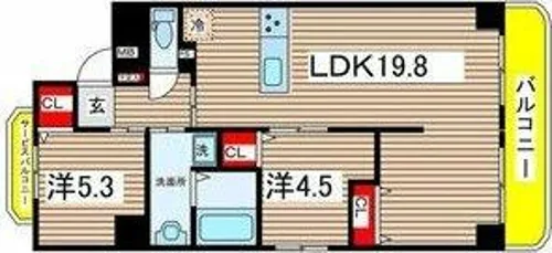 PLAN DOOL広路【6階】の間取り