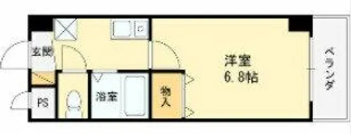 西山本ハイツ【2階】の間取り
