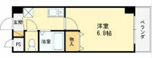 西山本ハイツ【2階】の間取り