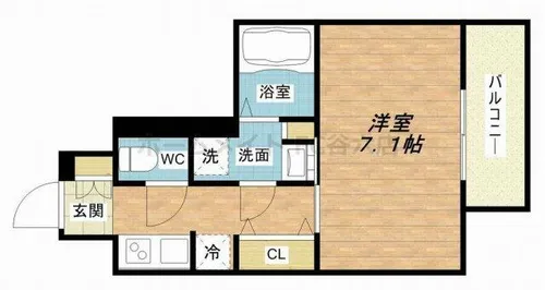S-RESIDENCE西長堀【10階】の間取り