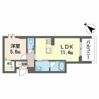 ヴィアソーレ【0101号室】の間取り