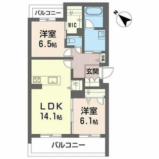 ヴィアソーレ【0102号室】の間取り