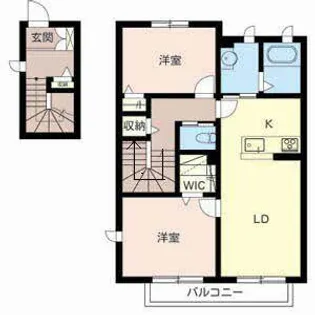 ガーデンプレイス【0203号室】の間取り