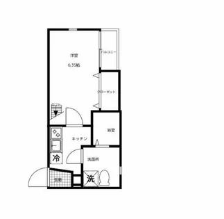 パサージュ姪浜【2階】の間取り