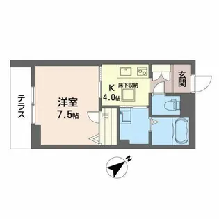 アーバンプロムナードIII【0101号室】の間取り