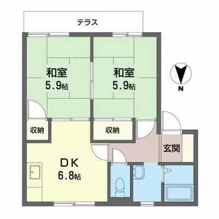 ハイツエクセラ【0105号室】の間取り