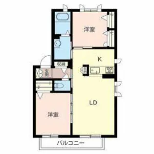 シャーメゾン6番館【0207号室】の間取り