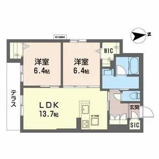 エスペランサ レジデンス II【0101号室】の間取り