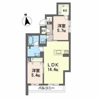 Felicia【0202号室】の間取り